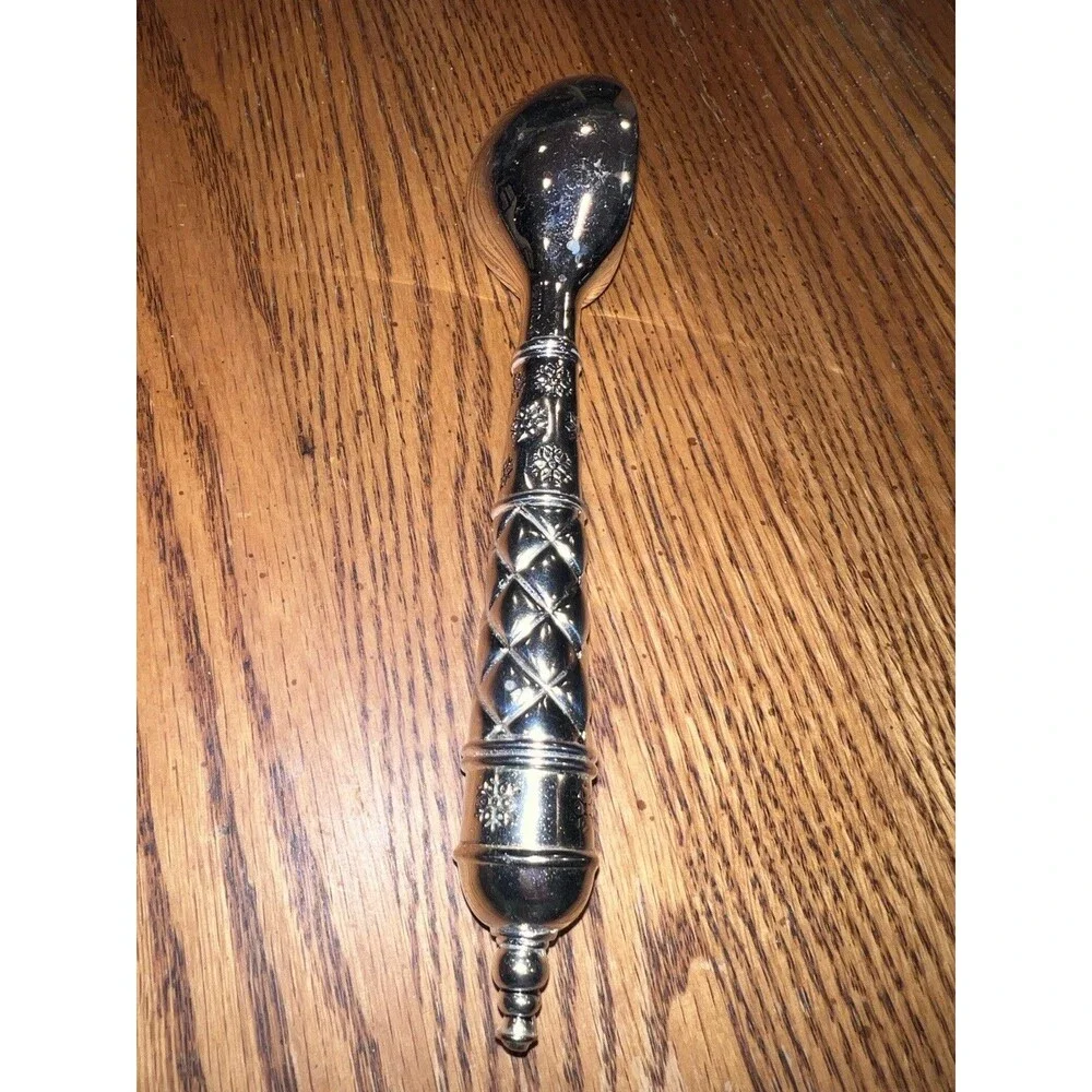 VTG Towle Christmas Ice Cream Scooper Scoop Silver Snowflake Design Rare Piece